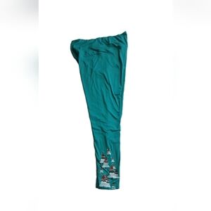 Kyodan XL Lightweight Moisture Wicking Leggings Winter Base Layer Teal Blue